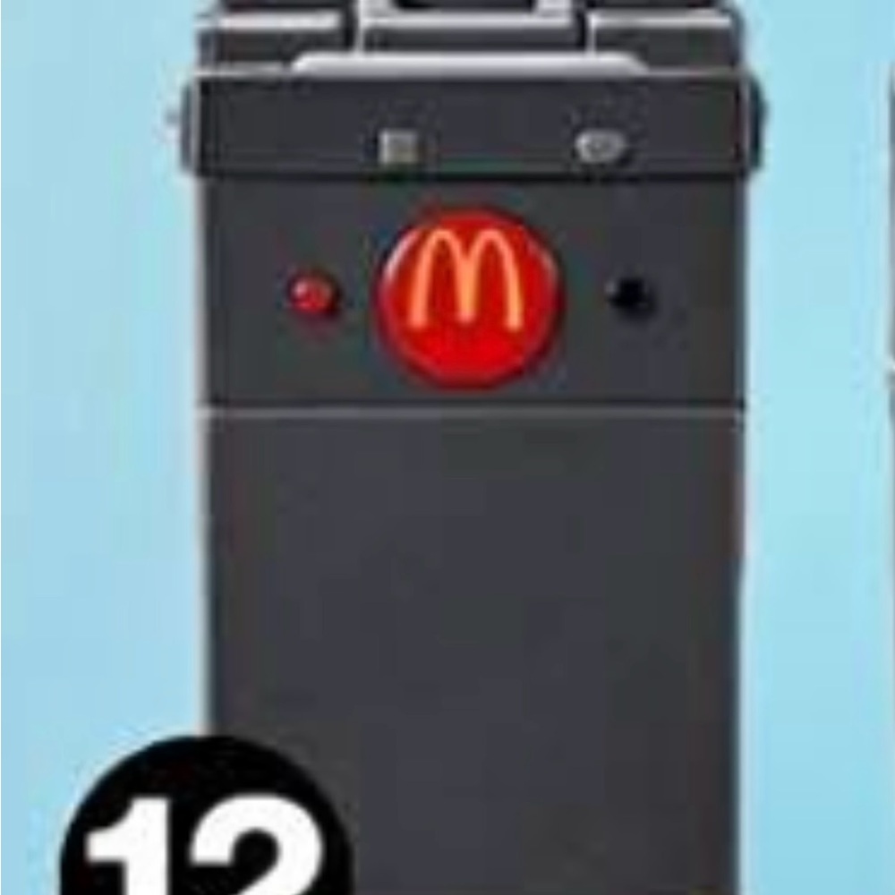 Lil McDonald's toy #12  Grill Red and Yellow Happy Meal Toy